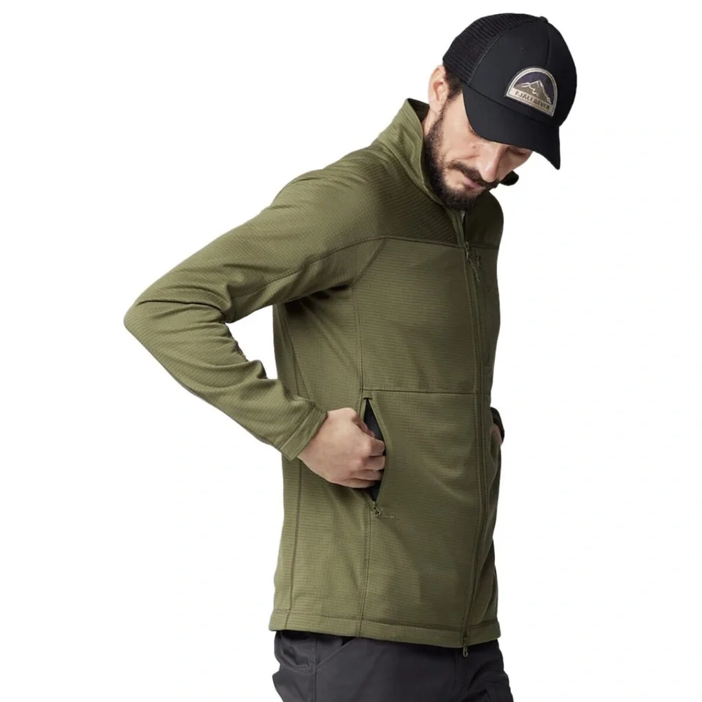 Fjallraven Men’s Abisko Lite Fleece Jacket Green - Picture 3 of 11